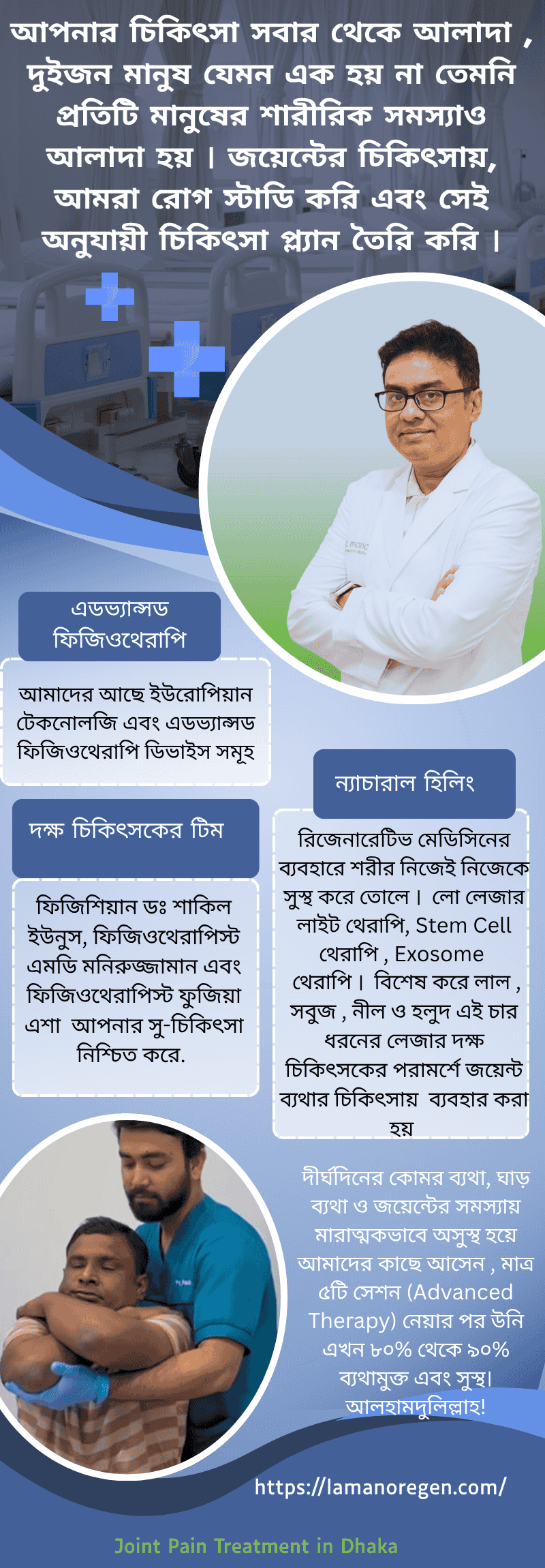 Joint Pain Treatment in Dhaka | La Mano Regenerative Medical - infographic